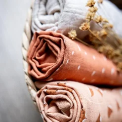 Trixie Lot de 3 langes en mousseline Fierce Fox (55 x 55 cm)