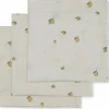 Konges Slojd Lot de 3 langes en mousseline Lemon (65 x 65 cm)