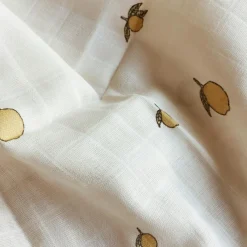 Konges Slojd Lot de 3 langes en mousseline Lemon (65 x 65 cm)