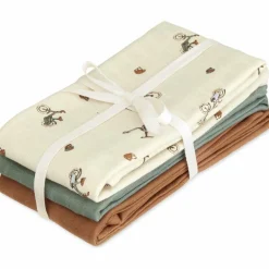 New Lot de 3 langes en mousseline Bicycles (70 x 70 cm) Lange