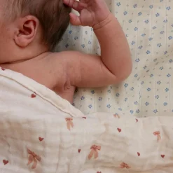 New Lot de 2 langes en mousseline Bows (70 x 70 cm) Lange