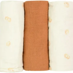 Outlet Lot de 3 langes en mousseline Diplododo (70 x 70 cm) Lange