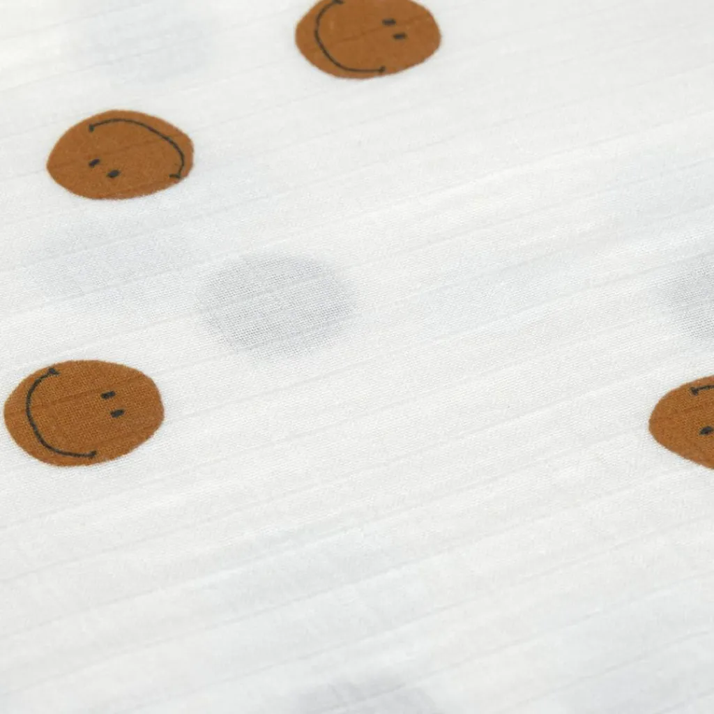 Lässig Lot de 3 langes Happy Rascals Smile bleu ciel (60 x 60 cm)