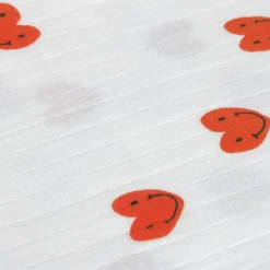 Lässig Lot de 3 langes Happy Rascals Coeur lavande (60 x 60 cm)