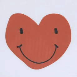 Lässig Lot de 2 langes Happy Rascals Coeur lavande (120 x 120 cm)