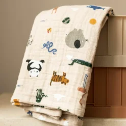 Liewood Lot de 2 langes Lewis Around the world (65 x 65 cm)