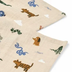 Liewood Lot de 2 langes Lewis Around the world (65 x 65 cm)