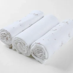 Noukie's Lot de 3 langes Mix & Match tortues (70x70 cm)