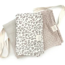 Babyshower Lot de 3 langes Soft Print (70 x 70 cm)