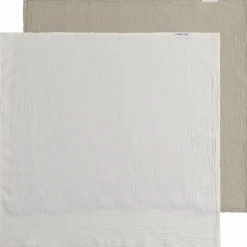 Baby's Only Lot de 2 langes Tender Beige-Linen (115 x 115 cm)