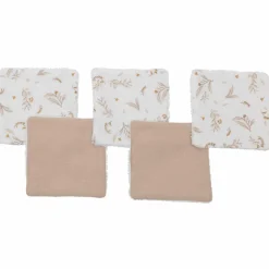 Outlet Lot de 5 lingettes lavables Biscuit Lingette Lavable / Débarbouillette
