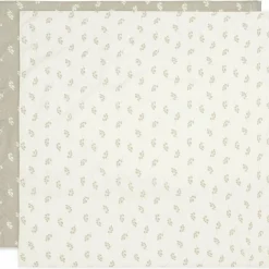 Clearance Lot de 2 maxi langes en gaze de coton Twig Olive Green (115 x 115 cm) Lange