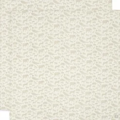 Jollein Lot de 2 maxi langes en gaze de coton Animals Nougat (115 x 115 cm)