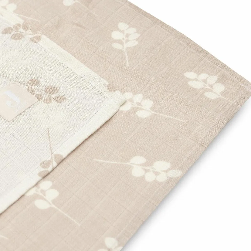 Clearance Lot de 2 maxi langes en gaze de coton Twig Wild Rose (115 x 115 cm) Lange