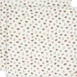 Jollein Lot de 2 maxi-langes en coton Miffy and Friends (115 x 115 cm)