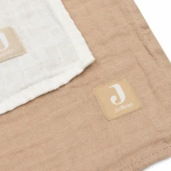 Hot Lot de 2 maxi-langes en coton Biscuit-Ivory (115 x 115 cm) Lange