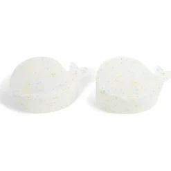 Filibabba Lot de 2 mini boîtes à goûter en silicone Christian la Baleine Confettis