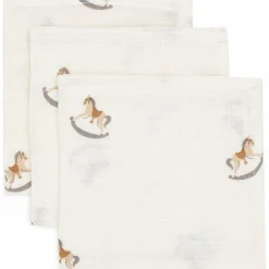 Jollein Lot de 3 mini langes en gaze de coton Nostalgic Ride (31 x 31 cm)