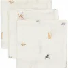 Jollein Lot de 3 mini langes en gaze de coton Jungle Jambo (31 x 31 cm)