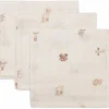 Outlet Lot de 3 mini langes en gaze de coton Animal Friends (31 x 31 cm) Lange