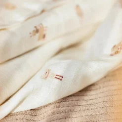 Outlet Lot de 3 mini langes en gaze de coton Animal Friends (31 x 31 cm) Lange