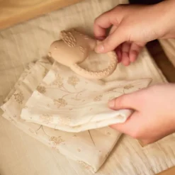 Jollein Lot de 3 mini langes en gaze de coton Leafy Dreams (31 x 31 cm)