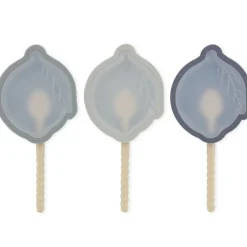 Clearance Lot de 3 moules à glaces citron en silicone bleu mix Ustensile De Cuisine