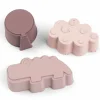 Clearance Lot de 3 moules en silicone Happy clouds Rose Ustensile De Cuisine