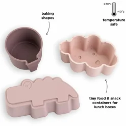 Clearance Lot de 3 moules en silicone Happy clouds Rose Ustensile De Cuisine