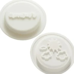 New Lot de 2 opercules en silicone pour biberon nuages & amour Biberon
