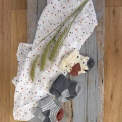 Outlet Lot de 3 paires de chaussettes bébé en coton bio Tiny Farmer bleu (pointure 15-18) Chaussettes / Genouillères Bébé