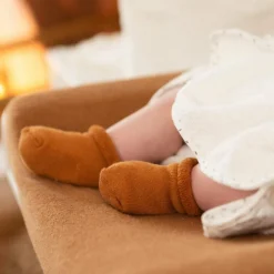 Trois Kilos Sept Lot de 3 paires de chaussettes Terracotta-Ecru-Camel (pointure 14-16)