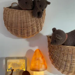 Outlet Lot de 2 paniers à suspendre en osier Etagère Murale