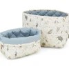 Sale Lot de 2 paniers de rangement matelassés Sea Garden Panier De Toilette
