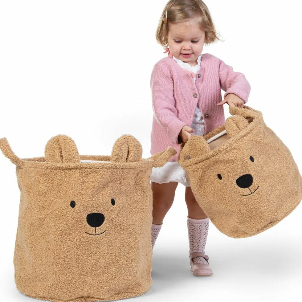 Clearance Lot de 3 paniers Teddy beige Panier De Rangement