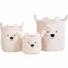 Childhome Lot de 3 paniers Teddy écru