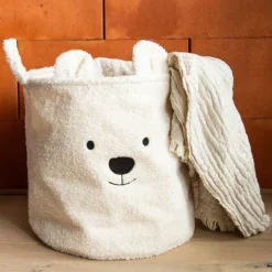 Childhome Lot de 3 paniers Teddy écru