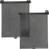 Clearance Lot de 2 pare-soleil enrouleur noir pour voiture Pare-Soleil Voiture