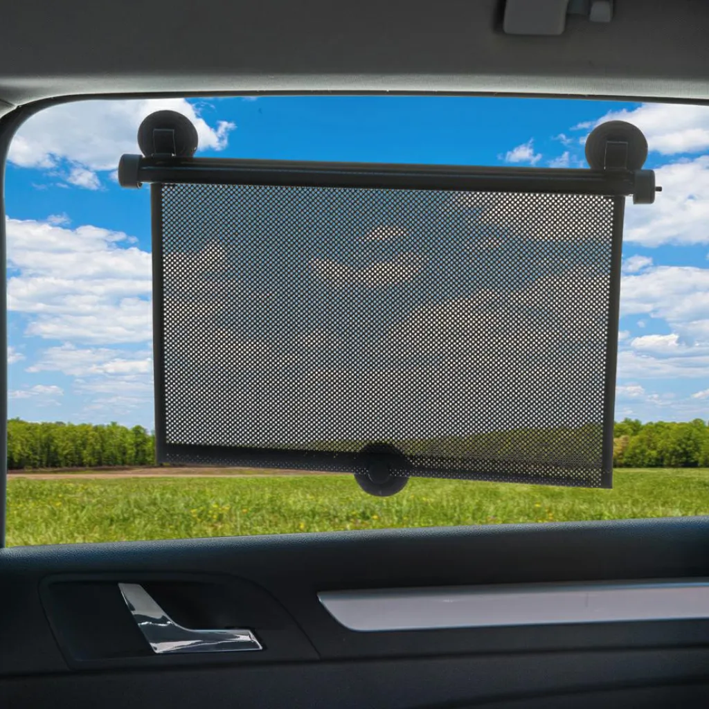 Clearance Lot de 2 pare-soleil enrouleur noir pour voiture Pare-Soleil Voiture