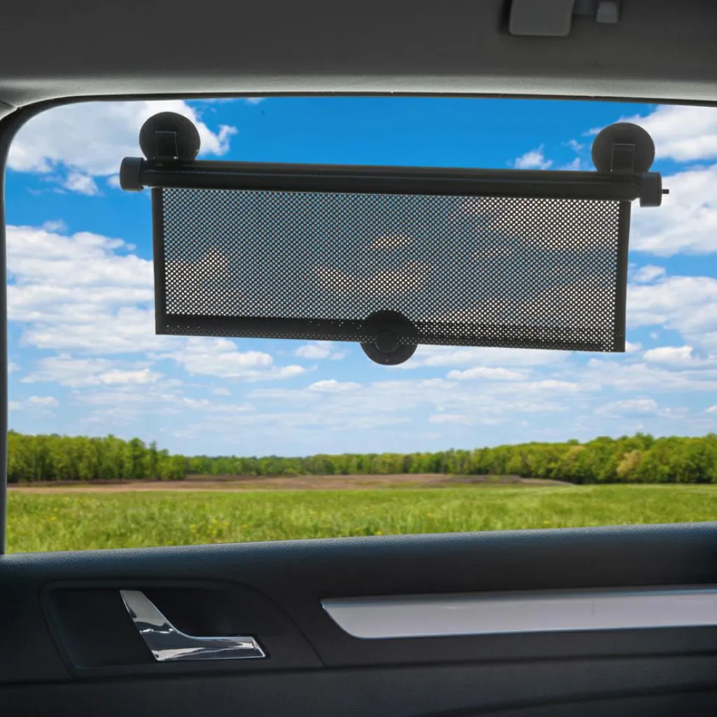 Clearance Lot de 2 pare-soleil enrouleur noir pour voiture Pare-Soleil Voiture