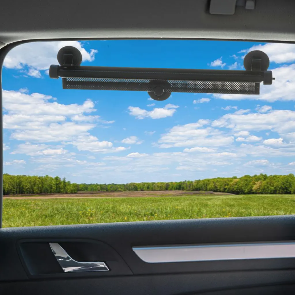 Clearance Lot de 2 pare-soleil enrouleur noir pour voiture Pare-Soleil Voiture