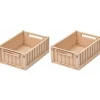Sale Lot de 2 petites caisses de rangement Weston S Tuscany rose Panier De Rangement