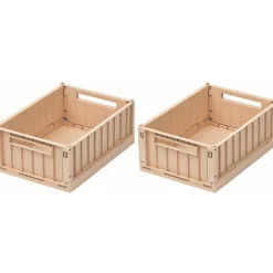 Sale Lot de 2 petites caisses de rangement Weston S Tuscany rose Panier De Rangement