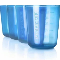 Discount Lot de 4 petites tasses bleues Tasse