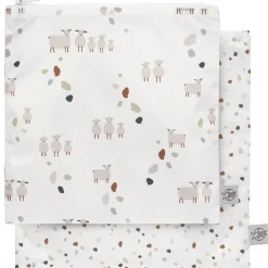 Lässig Lot de 2 pochettes à goûter Tiny Farmer pois et mouton