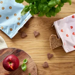 Outlet Lot de 2 pochettes pour Snack Happy Rascals Smile Pochette À Goûter