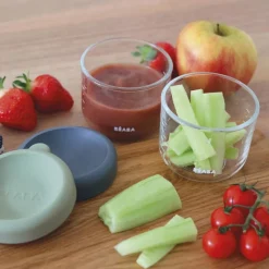 Clearance Lot de 2 portions verre 150 ml Mineral-Sage green Pots De Conservation