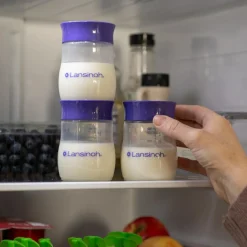 New Lot de 4 pots de conservation du lait maternel Conservation Du Lait