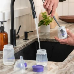 New Lot de 4 pots de conservation du lait maternel Conservation Du Lait