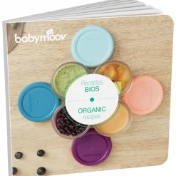 Babymoov Lot de 8 pots de conservation en verre Babybols + livret de recettes